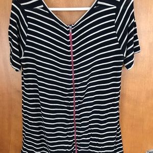 Club Monaco shirt with pink zip